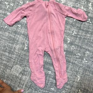 Kyte Baby Zippered Footie- Dusk Pink- Newborn